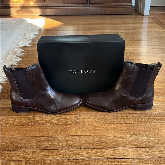 Talbots women’s Dark Brown Leather Boots - Picture 3 of 4
